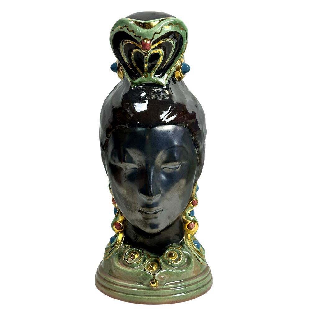 Braytons Laguna Beach Pottery California Vintage 15" Blackamoor Princess-Rare!